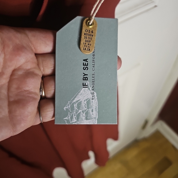 If By Sea-Small-Rust Short‎ Sleeve Dress - Picture 4 of 4